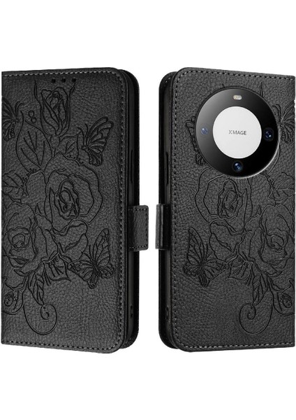 Kredi Kartı Yuvası ile Huawei Mate 60 Için Kılıf Pu Deri Manyetik Cüzdan (Yurt Dışından) indirimleri