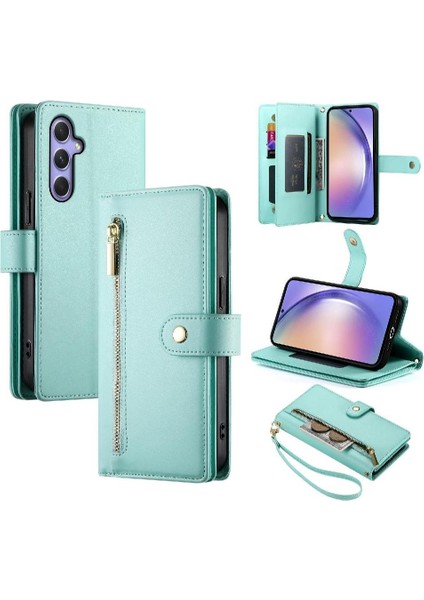 Samsung Galaxy A54 5g Bilek Kayışı Cüzdan Bölmesi Kartı Için Flip Case (Yurt Dışından)