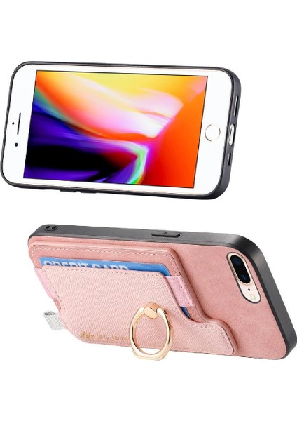 IPhone 7 Için Kılıf Artı/8 Artı Cüzdan Manyetik Halka Standı Tutucu Magsafe (Yurt Dışından)