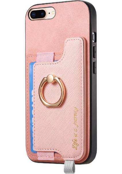 IPhone 7 Için Kılıf Artı/8 Artı Cüzdan Manyetik Halka Standı Tutucu Magsafe (Yurt Dışından)