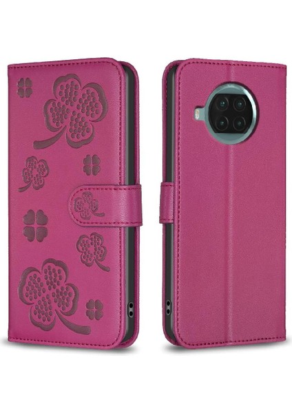 Xiaomi 10T Lite Yonca Çiçek Çok Renkli Pu Deri Kart Için Flip Case (Yurt Dışından)