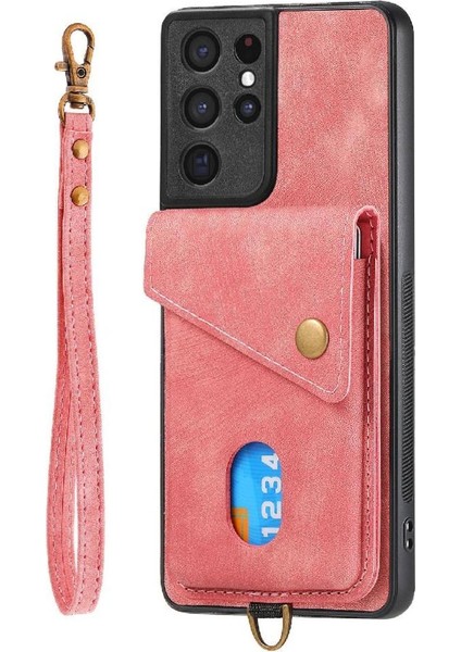 Samsung Galaxy S21 Ultra Ayrılabilir Kordon Kart Yuvası Premium Için Kılıf (Yurt Dışından) indirimleri