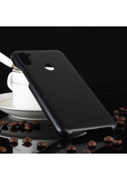 Samsung Galaxy A11 Lychee Desen Anti Scratch Koruyucu Için Retro Kılıf (Yurt Dışından)