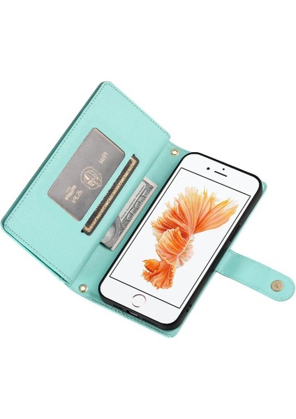 IPhone 7/8 Cüzdan Çok Fonksiyonlu Standı Iş Crossbody Için Flip Case (Yurt Dışından)