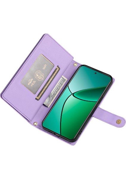 Realme 12 Artı Cüzdan Bölmesi Kickstand Için Flip Case Çok Fonksiyonlu (Yurt Dışından) indirimleri