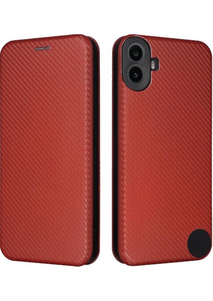 Nothing Flip Case Cmf Telefon 1 Tam Koruma Manyetik Karbon Fiber (Yurt Dışından)
