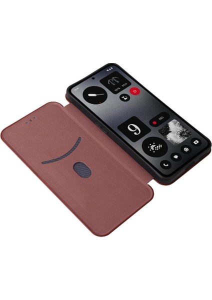 Nothing Flip Case Cmf Telefon 1 Tam Koruma Manyetik Karbon Fiber (Yurt Dışından)