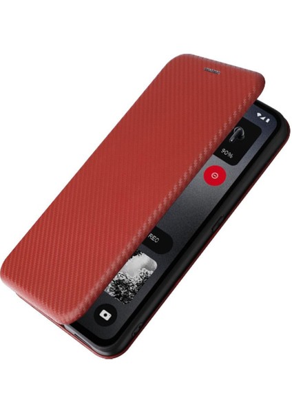 Nothing Flip Case Cmf Telefon 1 Tam Koruma Manyetik Karbon Fiber (Yurt Dışından)