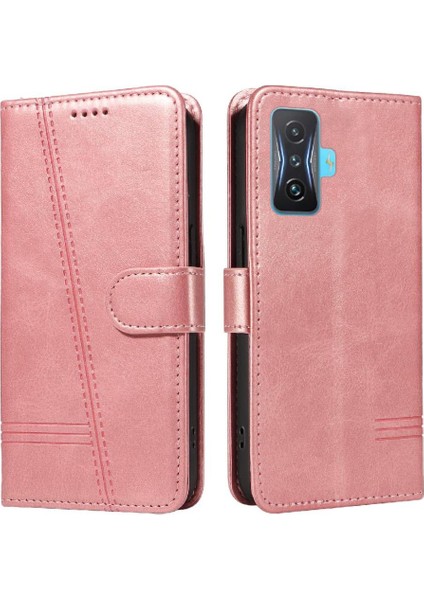 Xiaomi Poco F4 Gt Cüzdan Telefon Kılıfı Için Filp Durumda Pu ile Ayrılabilir Siyah (Yurt Dışından)