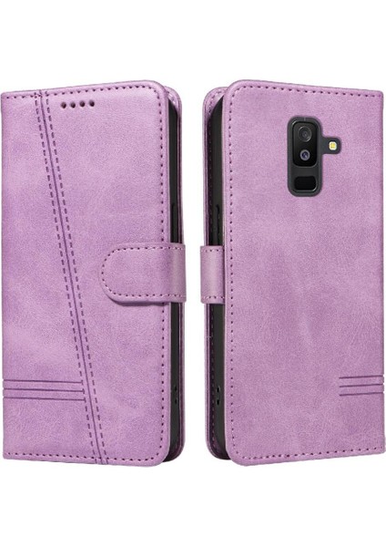 Samsung Galaxy A6 Artı Ayrılabilir Siyah Bilezik Preslenmiş Pu Için Filp Durumda (Yurt Dışından)