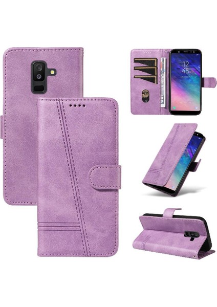 Samsung Galaxy A6 Artı Ayrılabilir Siyah Bilezik Preslenmiş Pu Için Filp Durumda (Yurt Dışından)
