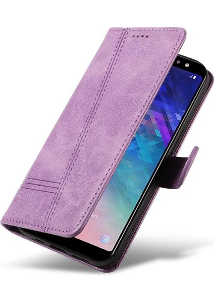 Samsung Galaxy A6 Artı Ayrılabilir Siyah Bilezik Preslenmiş Pu Için Filp Durumda (Yurt Dışından)