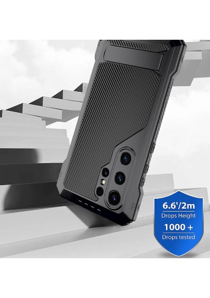 Samsung Galaxy S24 Için Metal Kasa Ultra Kalem Tutucu Görev Sağlam Standı Menteşe (Yurt Dışından)