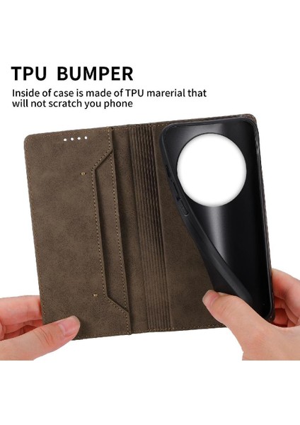 Realme 12 Pro Artı Kart Yuvası Darbeye Tpu Kickstand Için Flip Case (Yurt Dışından)