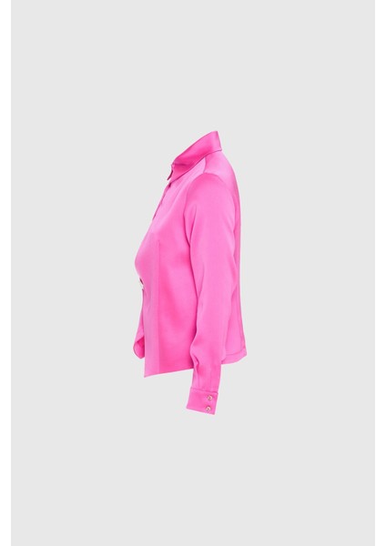 Düğme Detaylı Pembe Gömlek fiyatları