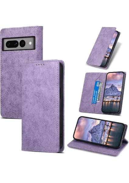 Google Piksel 7 Pro Kickstand Tpu Kart Yuvası Iş Rahat Için Flip Case (Yurt Dışından)