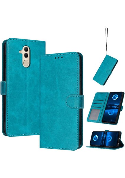 Kart Yuvası Pu ile Huawei Mate 20 Lite Saf Renk Kickstand Için Flip Case (Yurt Dışından)