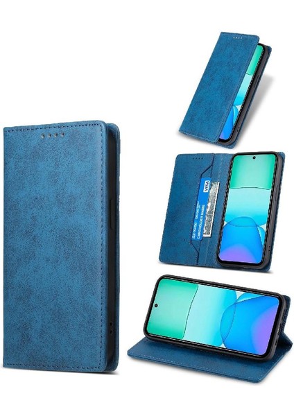 Xiaomi Poco M6 Pro Tpu Kart Yuvası Için Flip Case Darbeye Iş Rahat (Yurt Dışından)