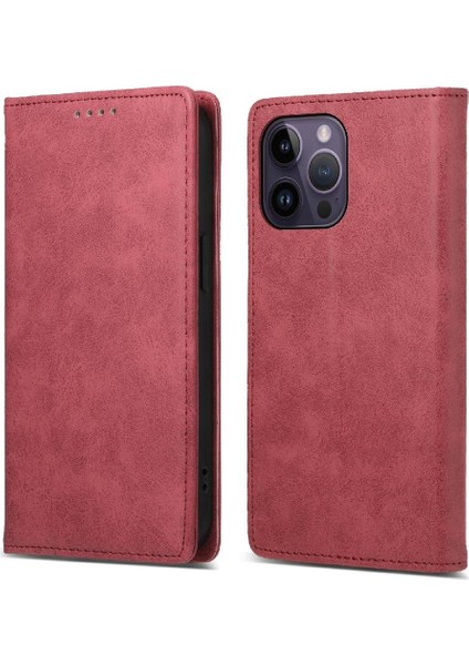 IPhone 14 Için Flip Case Pro Max Kart Yuvası Tpu Iş Rahat Kickstand (Yurt Dışından)