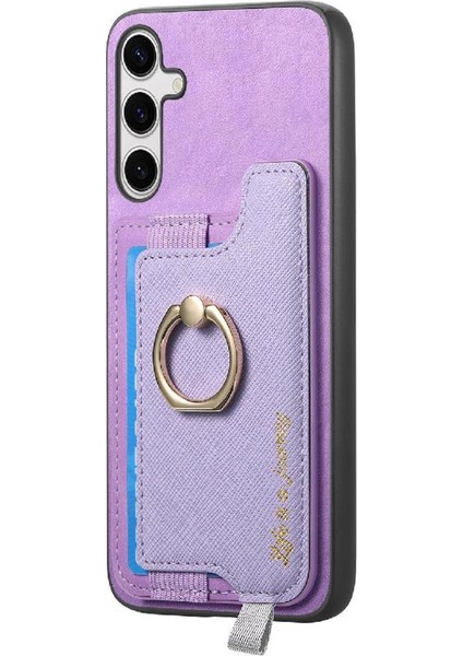Samsung Galaxy S24 Manyetik Cüzdan Yüzük Standı Tutucu Magsafe Için Kılıf (Yurt Dışından) modelleri