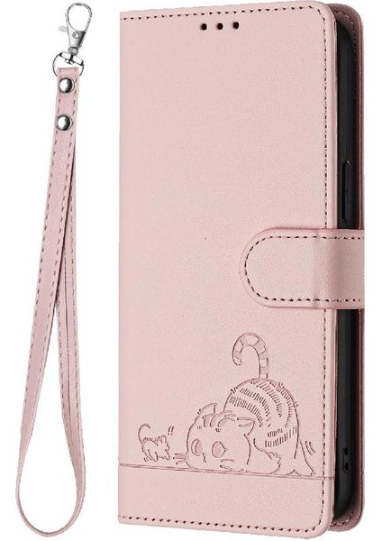 IPhone 8 Için Kılıf Artı/7 Artı Kedi Rfıd Kart Yuvası Tutucu Kickstand Cüzdan (Yurt Dışından)