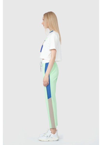 Baskılı Triko Bant Detaylı Crop Ekru T-Shirt fiyatları