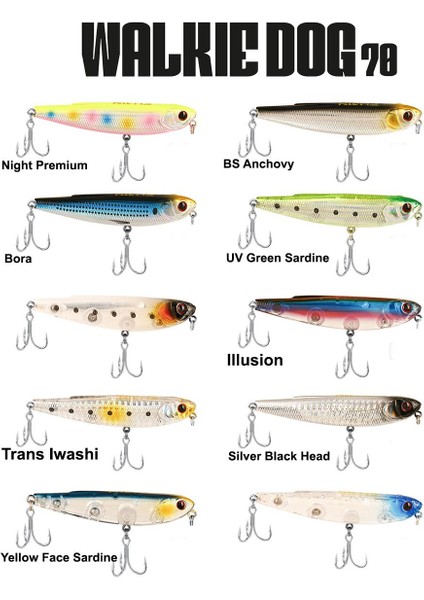 Walkie Dog 90MM 11GR Su Üstü Maket Balık fiyatları