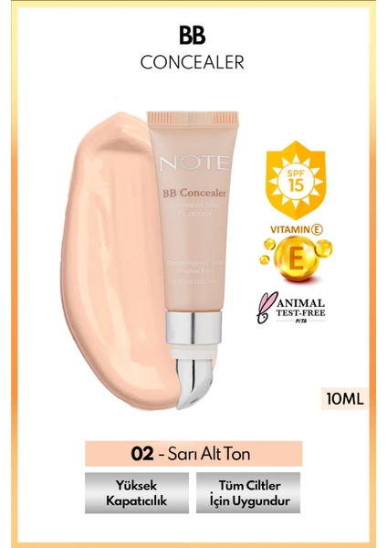 BB Concealer 02 SPF 15 Göz Altı Kapatıcısı