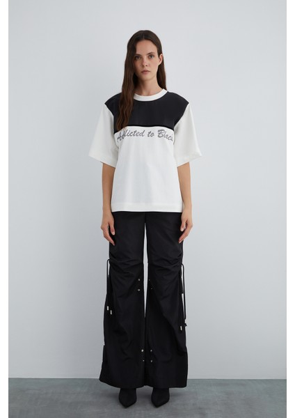 Taş Baskı Detaylı Basic Tshirt fiyatları