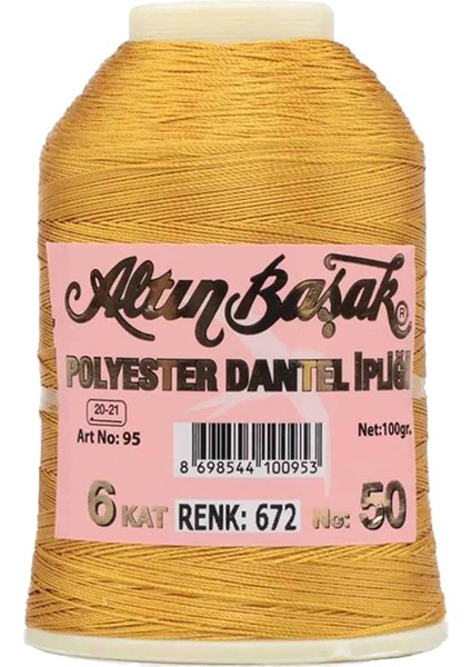 3 Adet Oya ve Dantel Ipi 20 gr - No: 672