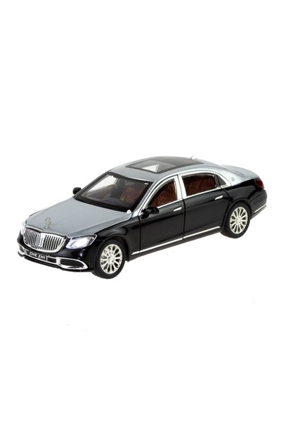 1:24 Ölçek Die-Cast Model Metal Araba Süper Sedan Gri Işıklı fırsatları