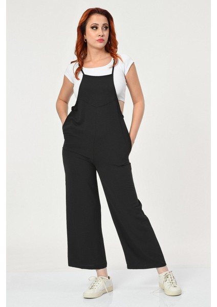 Big Dart Jeans Big Dart Askılı Bahçıvan Tulum - Siyah Siyah - 36