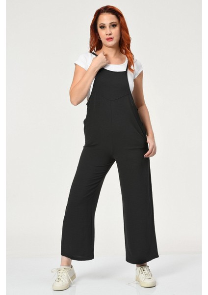 Big Dart Jeans Big Dart Askılı Bahçıvan Tulum - Siyah Siyah - 36