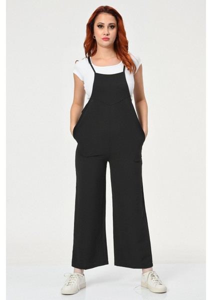 Big Dart Jeans Big Dart Askılı Bahçıvan Tulum - Siyah Siyah - 36