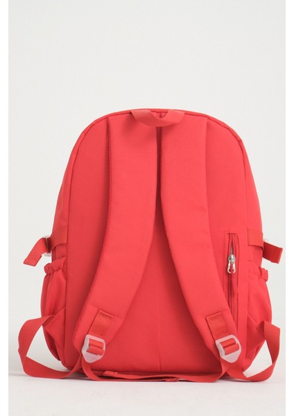 Kawaii Kore Tarzı Okul Çantası Aksesuarlı Kız Çocuk ve Erkek Çocuk Sırt Çantası Kırmızı modelleri