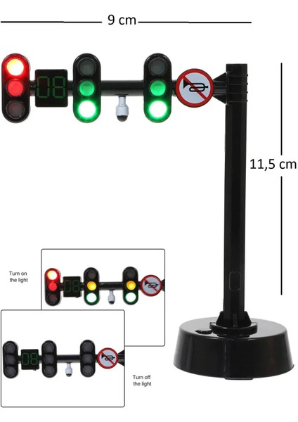 Sesli ve Işıklı Trafik Lambası Seti 2 Li