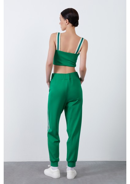 Askılı Yeşil Crop Top