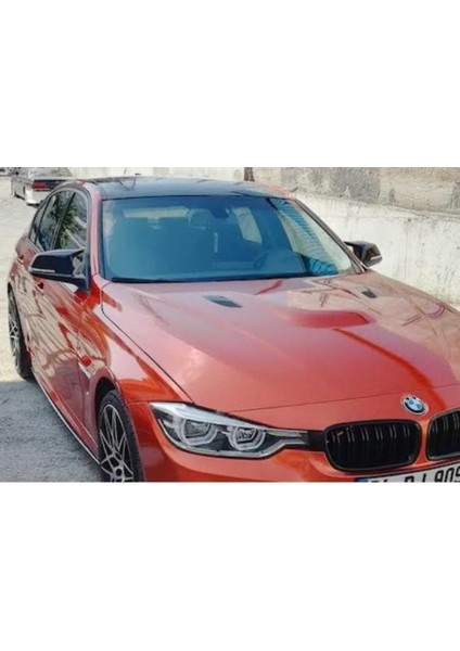 Bmw F30 Yarasa Batman Ayna Kapağı 2012-2018 Tırnaklı Parlak Siyah