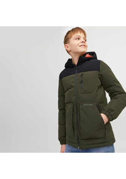 Jack & Jones Çocuk Rüzgara Dayanikli Kapüsonlu Puffer Mont - Otto