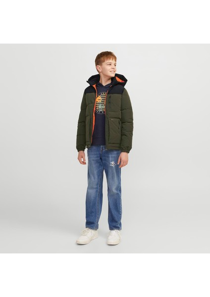 Jack & Jones Çocuk Rüzgara Dayanikli Kapüsonlu Puffer Mont - Otto