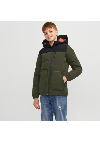 Jack & Jones Çocuk Rüzgara Dayanikli Kapüsonlu Puffer Mont - Otto