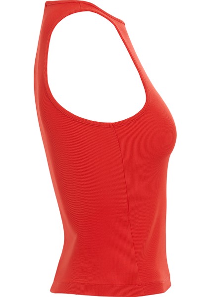 Halter Yakalı Basıc Kolsuz Kırmızı Bluz fiyatları