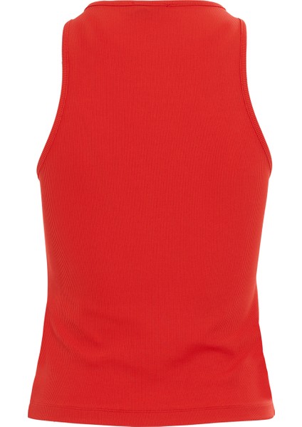 Halter Yakalı Basıc Kolsuz Kırmızı Bluz modelleri