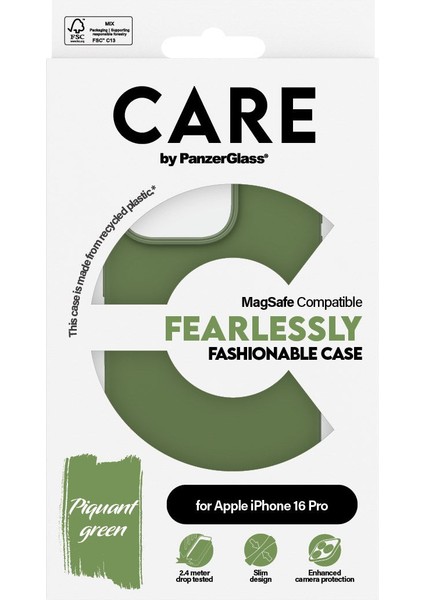 Care Fashion Yeşil W. Magsafe Apple iPhone 16 Pro modelleri