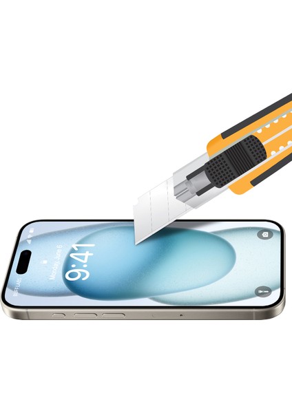 Buff iPhone 15 5d Glass Easyfit Ekran Koruyucu - Şeffaf indirimleri