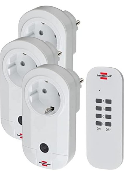 Comfort Line Uzaktan Kumandalı 3 Adet Tekli Priz