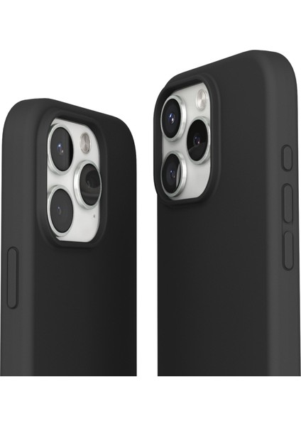 Yumuşak Silikon Kapak & Kılıf Apple iPhone 16 Pro Max - Siyah