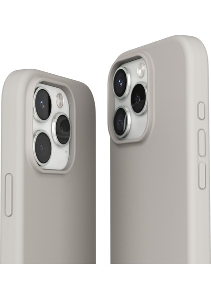 Yumuşak Silikon Kapak & Kılıf Apple iPhone 16 Pro - Krem modelleri