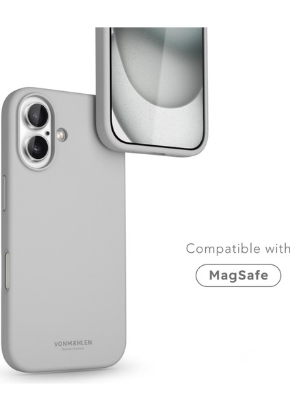 Yumuşak Silikon Kapak & Kılıf Apple iPhone 16 Plus - Açık Gri