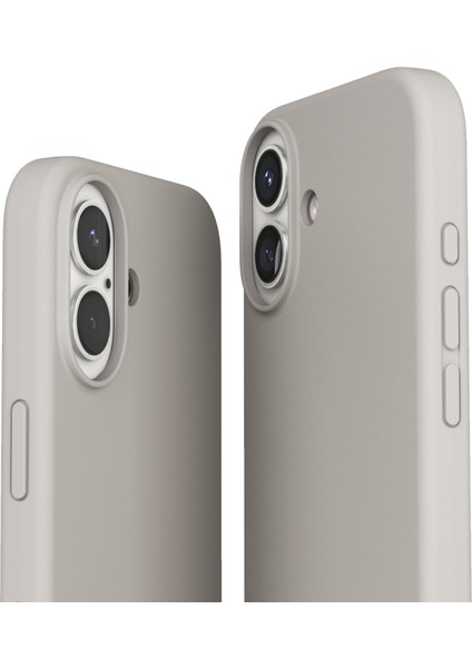 Yumuşak Silikon Kapak & Kılıf Apple iPhone 16 Plus - Krem modelleri